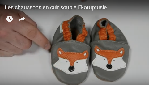 Les chaussons en cuir souple de chez Eko-tuptusie